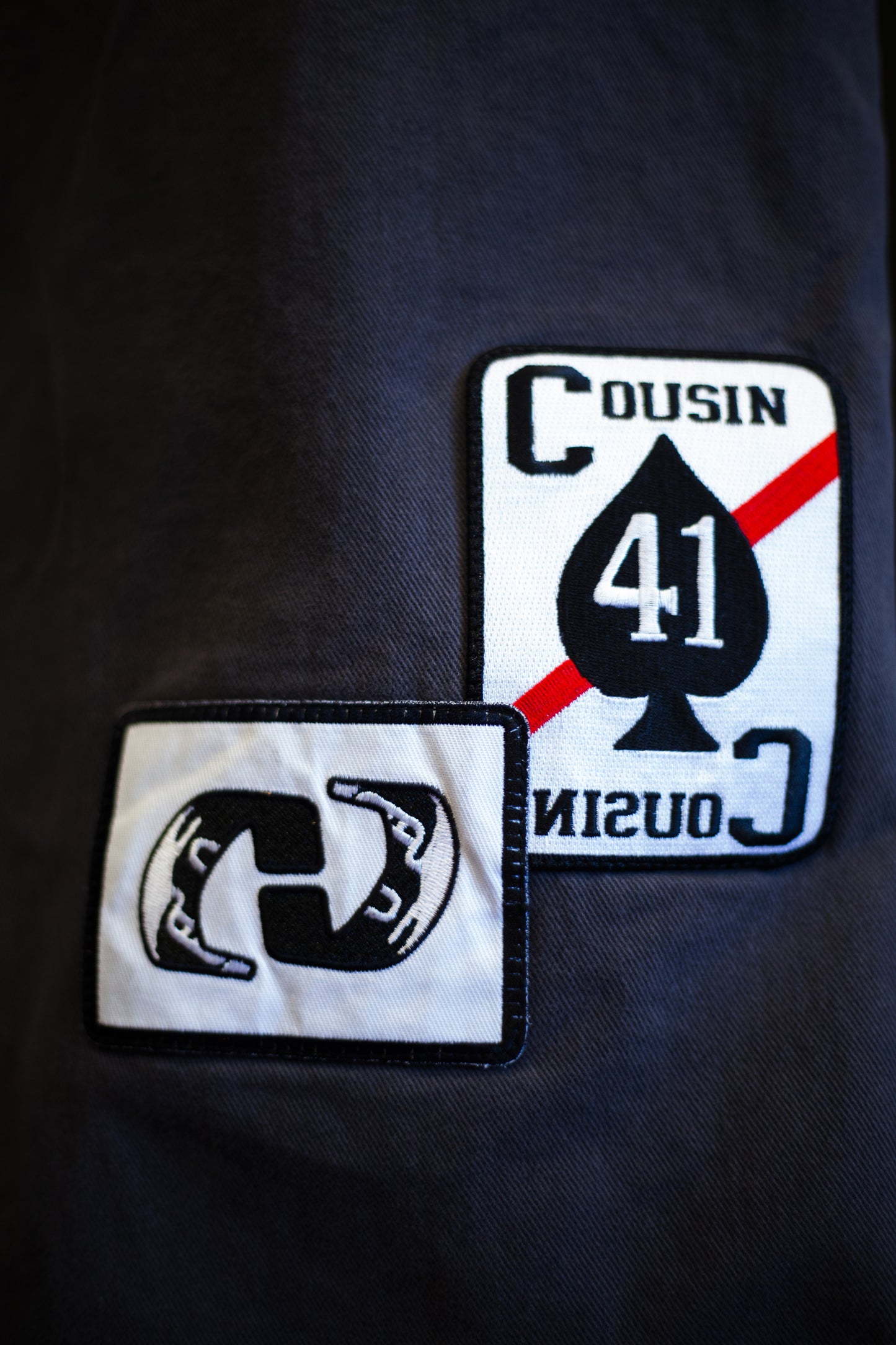 Cousin Twill Army Patchwork Cropped Mechanic Pants