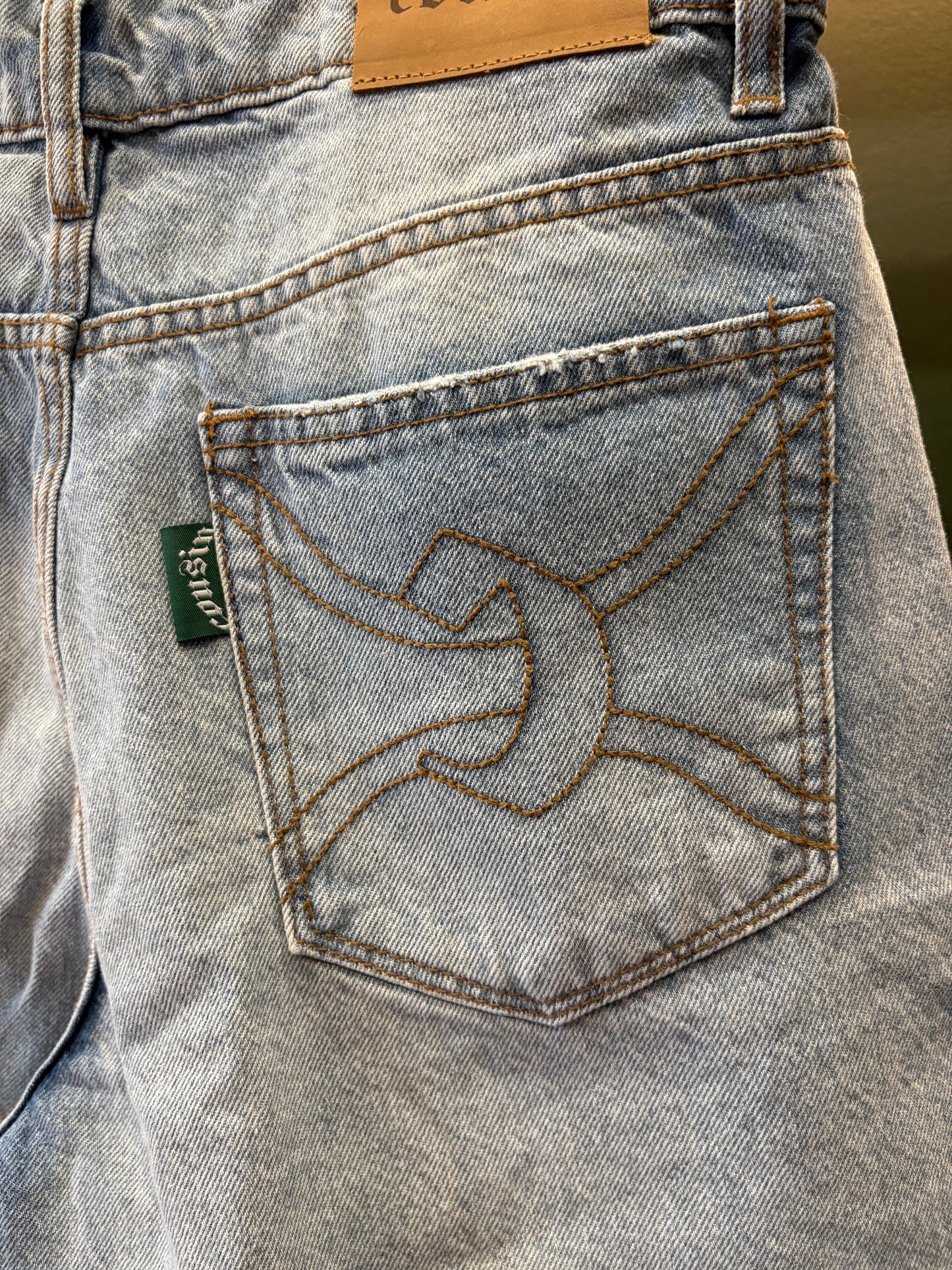 Light Wash Denim Shorts