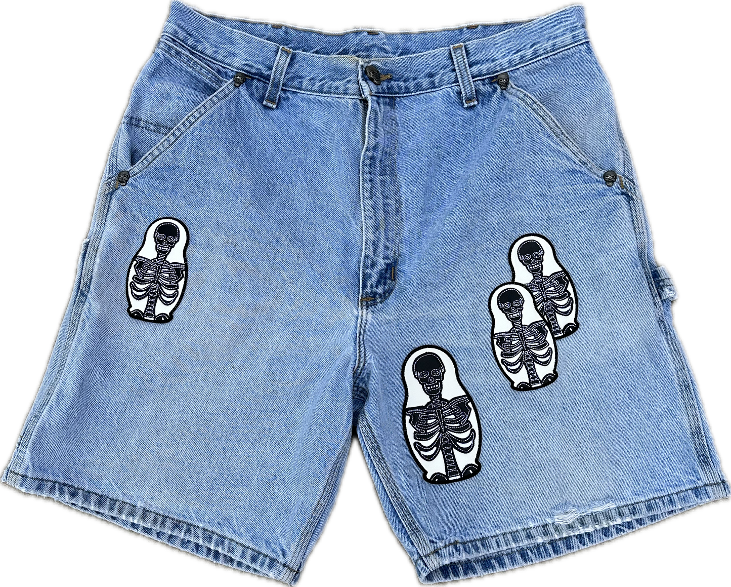 1:1 Cousin Upcycled Patch Jorts