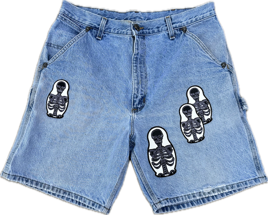 1:1 Cousin Upcycled Patch Jorts