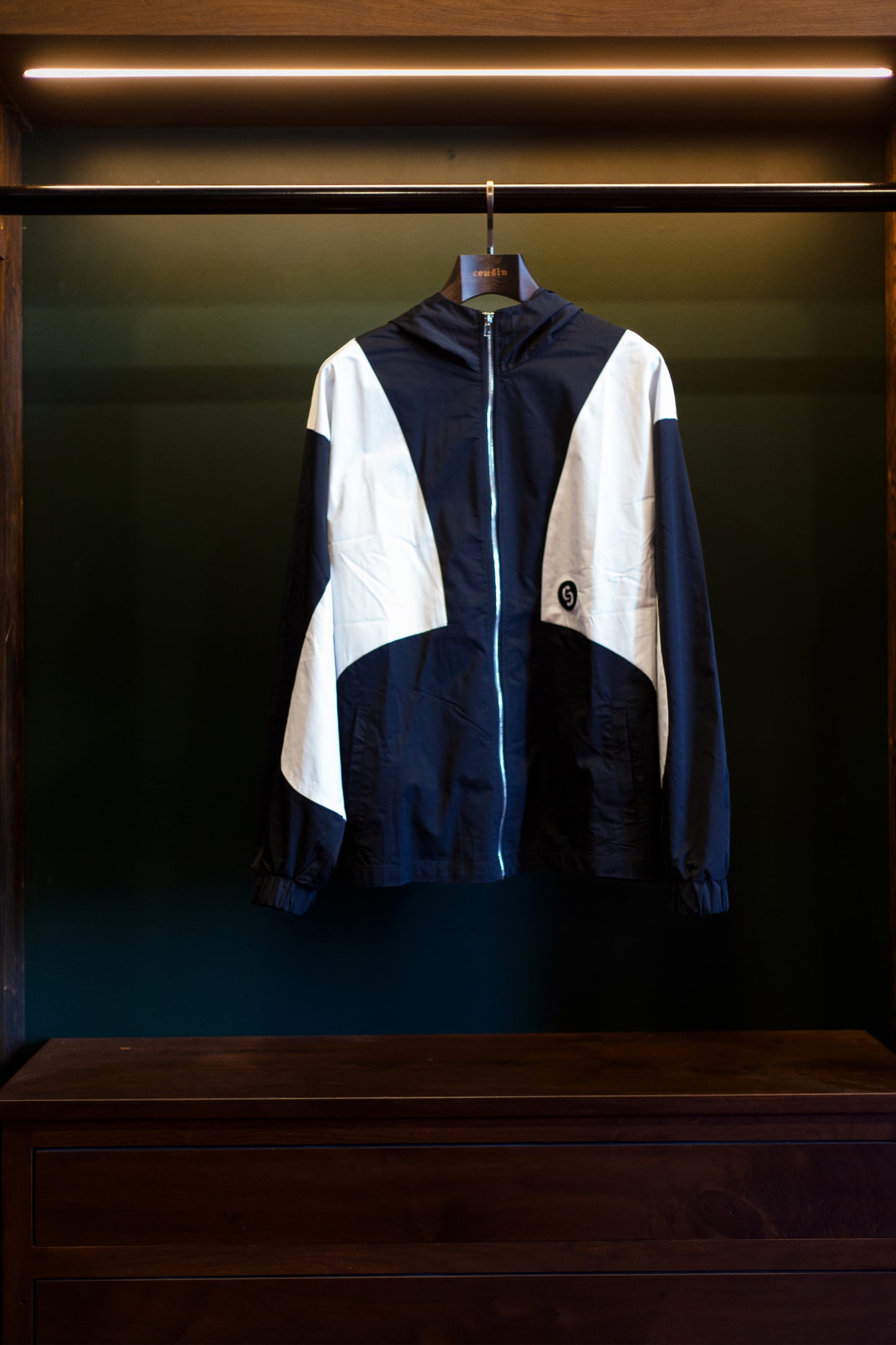 Cousin Diamond Hooded Nylon Jacket