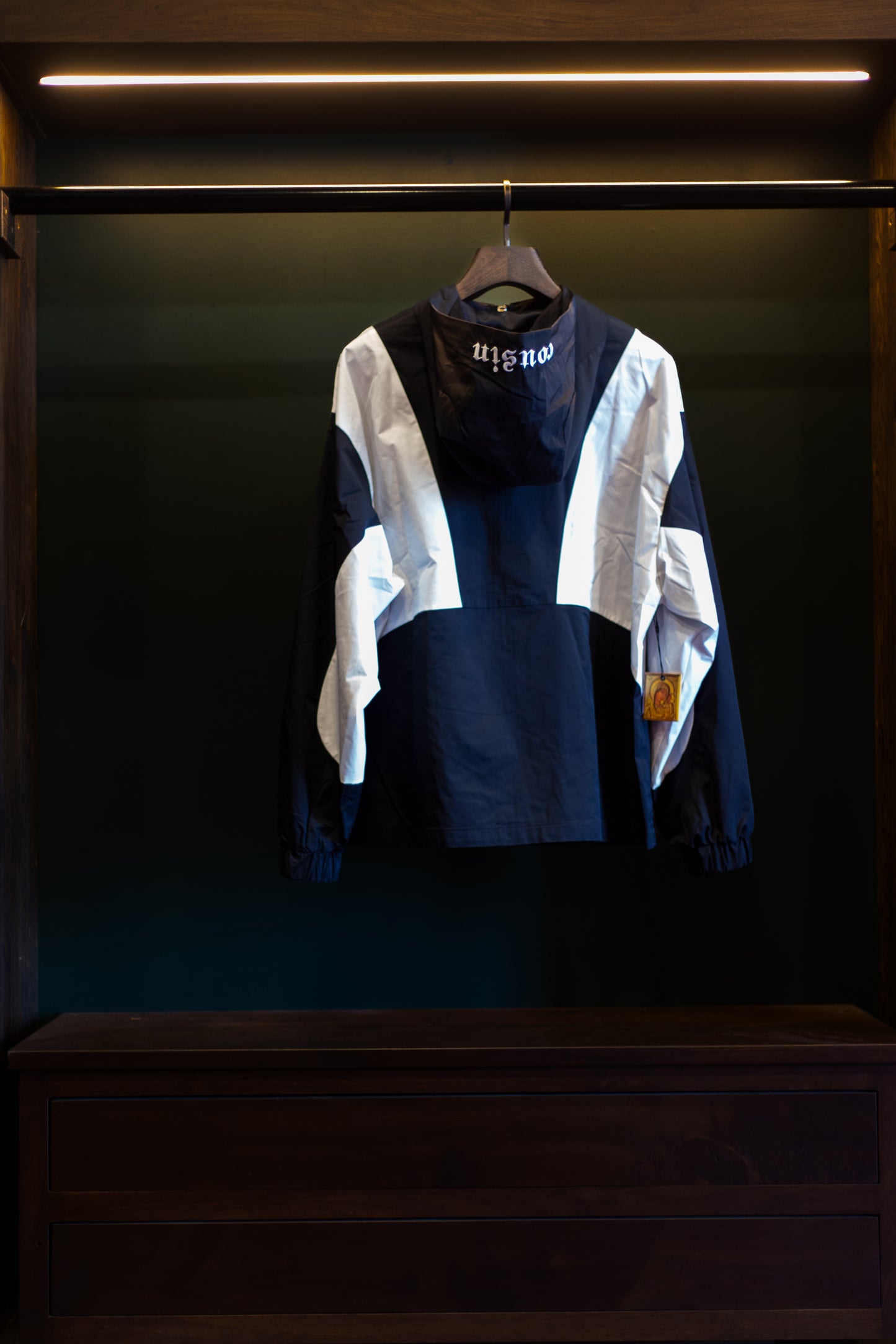 Cousin Diamond Hooded Nylon Jacket