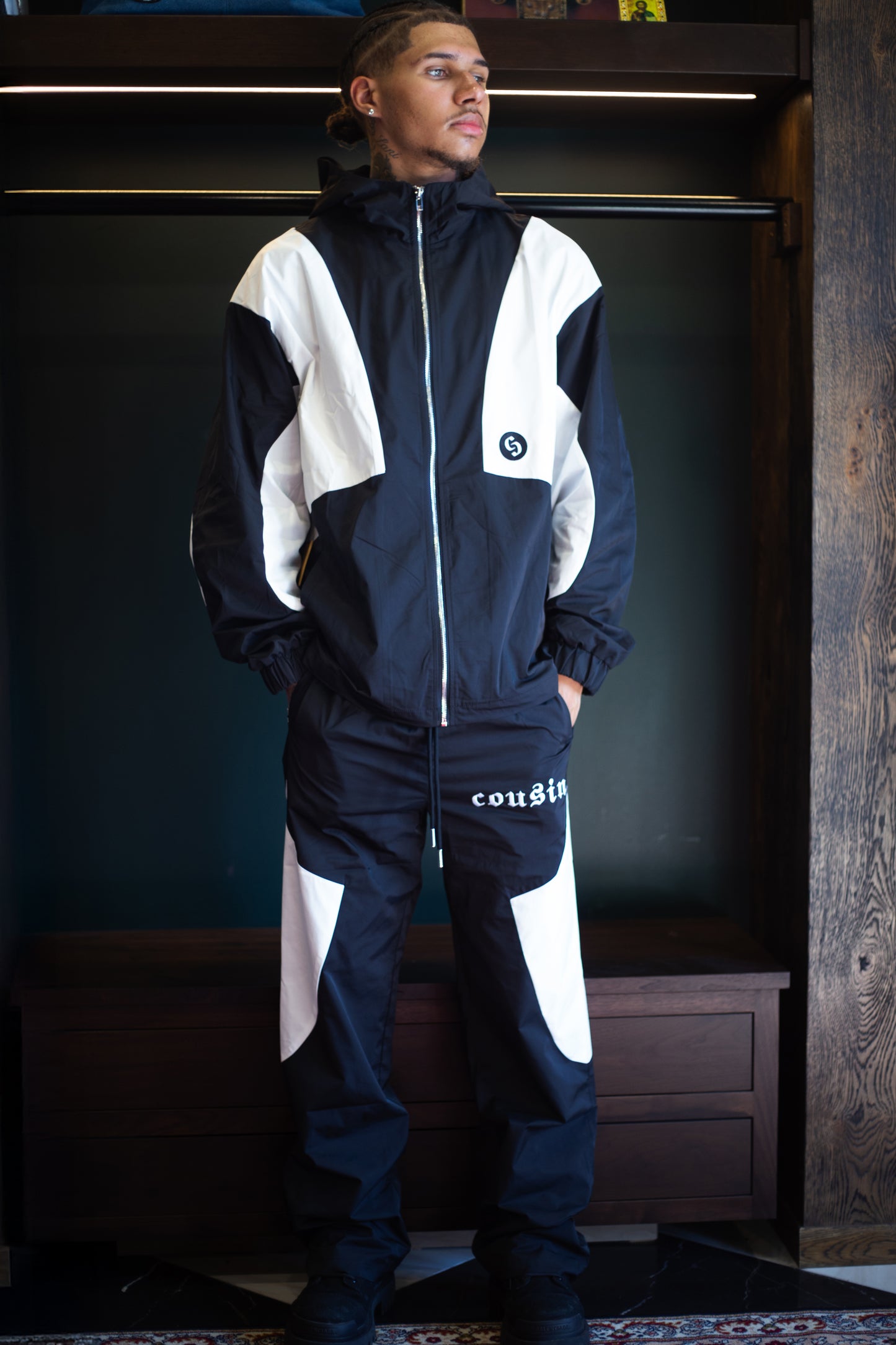 Cousin Diamond Nylon Pants