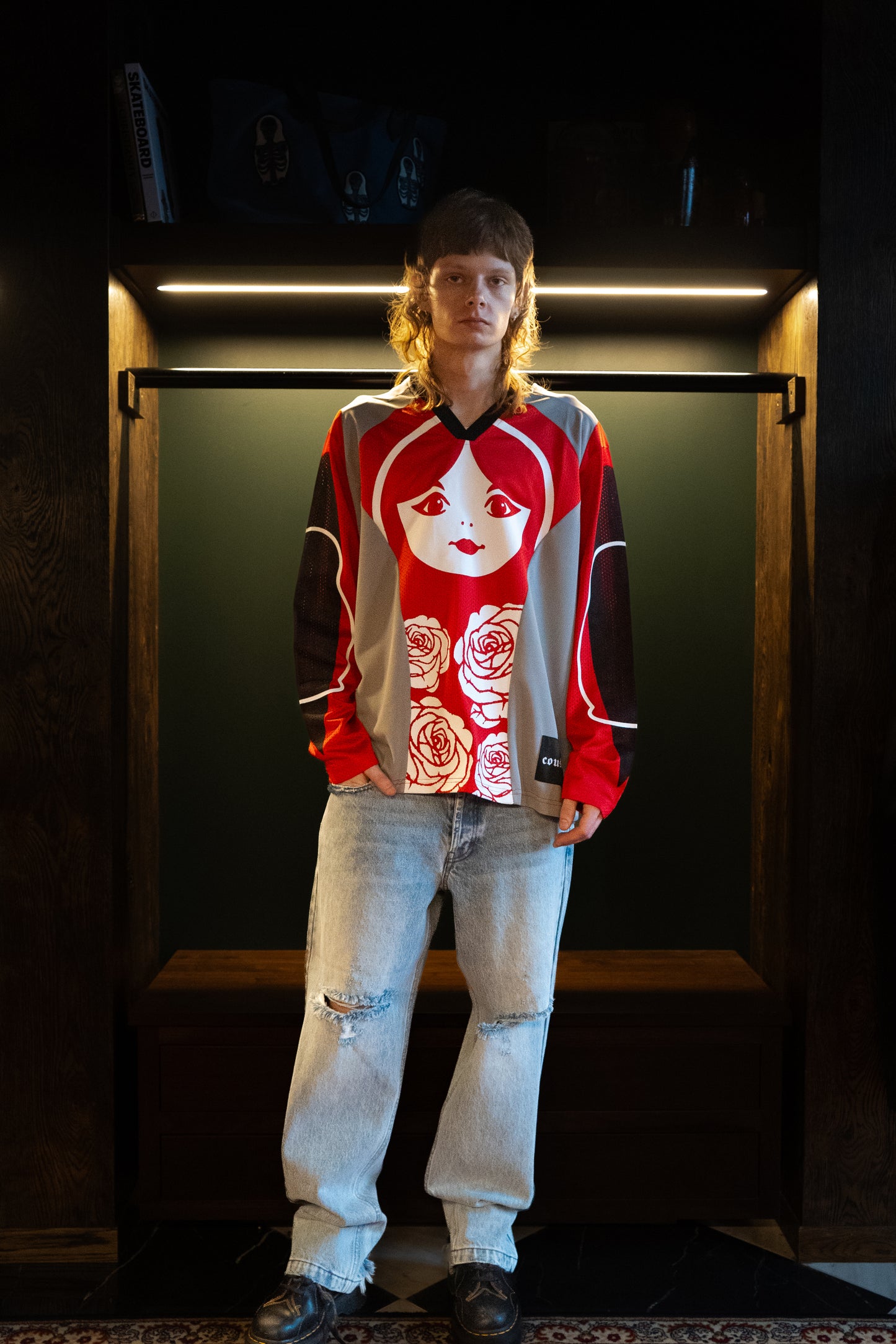 Cousin Matryoshka Rose Mesh Racing Jersey