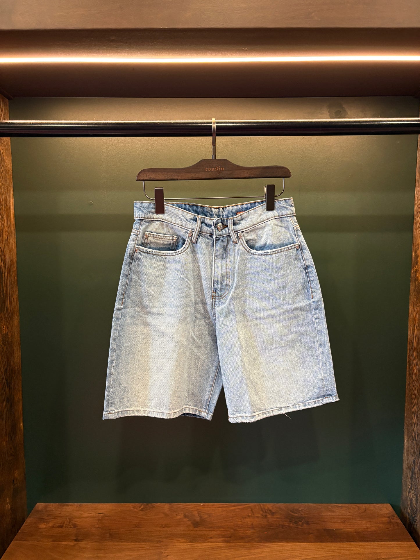Light Wash Denim Shorts